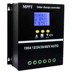 Controlador Regulador de Carga Solar MPPT 100A